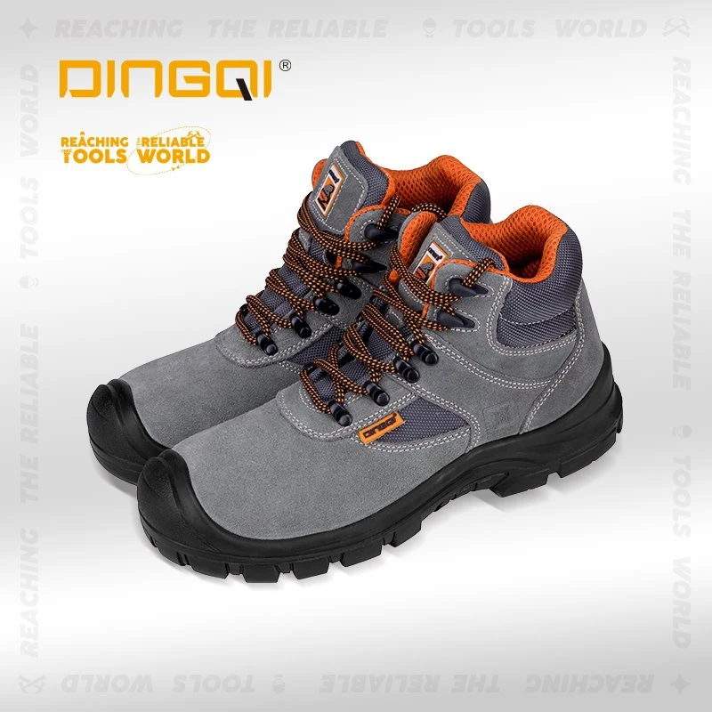 Botes de treball de punta d'acer de cuir suau